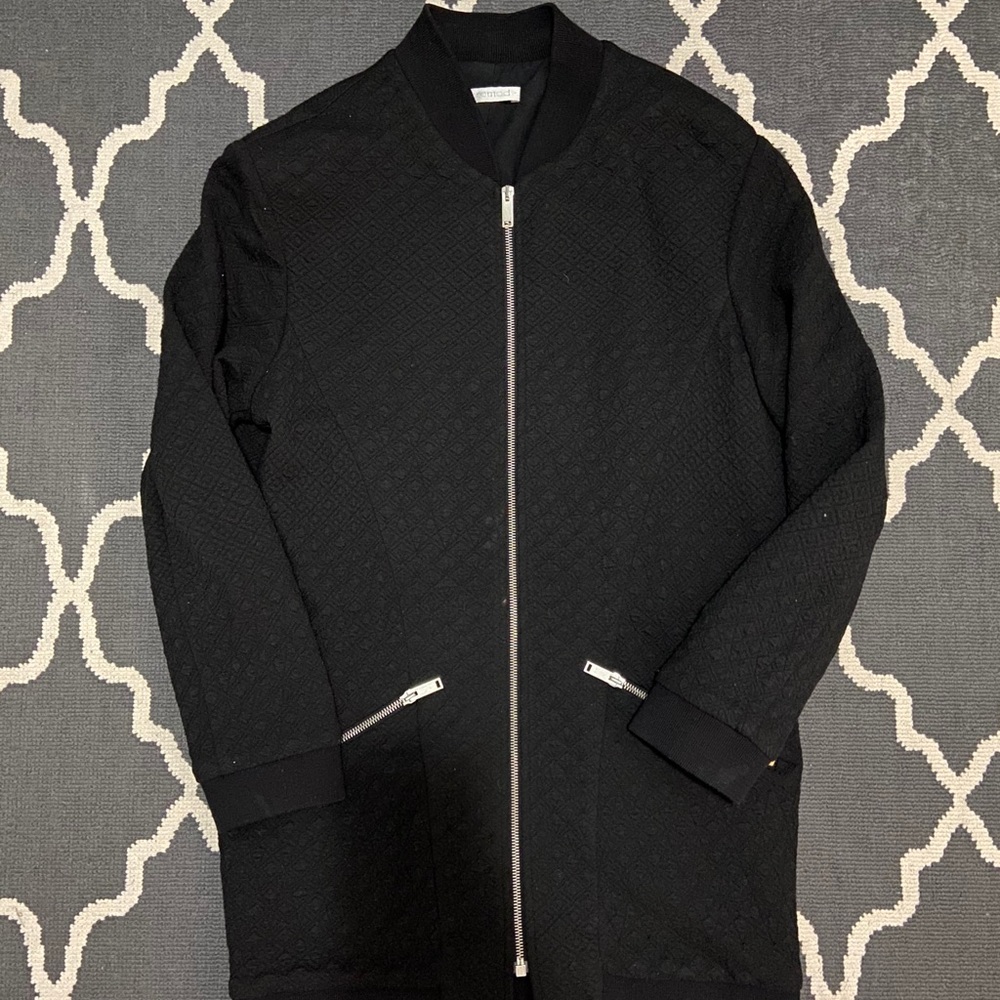 Promod Midlength Jacquard Bomber Jacket